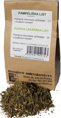 Púpava lekárska list