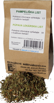 Púpava lekárska list