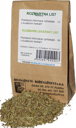 Rozmarín lekársky list